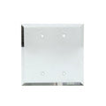 FHC Clear Double Black Glass Mirror Plate with Screw Holes - MP208C