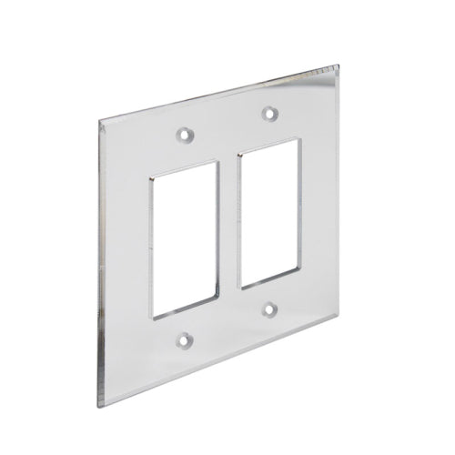 FHC Clear Double Decorator/Rocker Acrylic Mirror Plates - AMP202