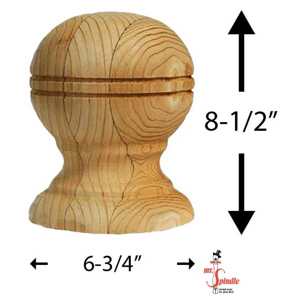 Mr. Spindle Globe Finials