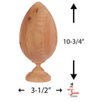 Mr. Spindle  Boston Egg Finials