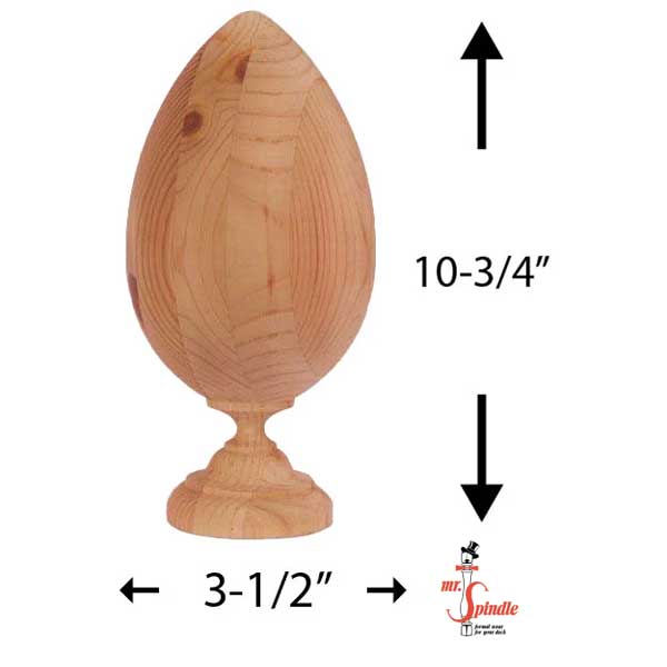 Mr. Spindle  Boston Egg Finials
