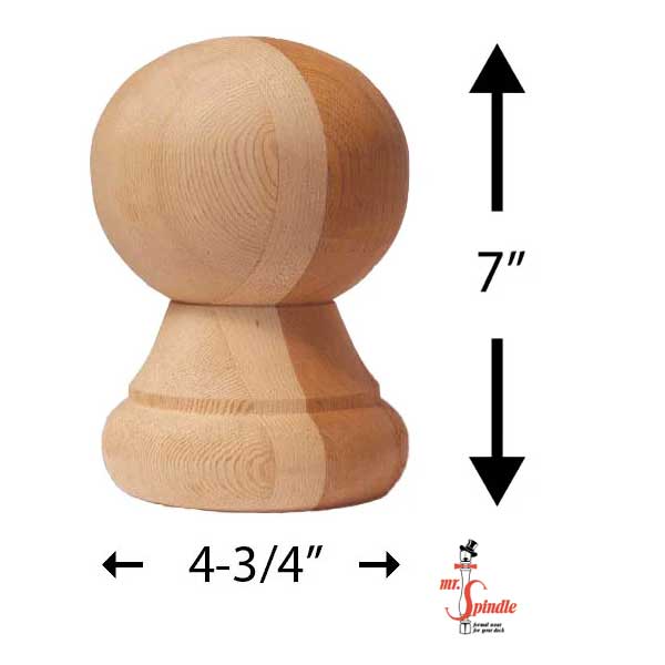 Mr. Spindle Cannon Ball Finials