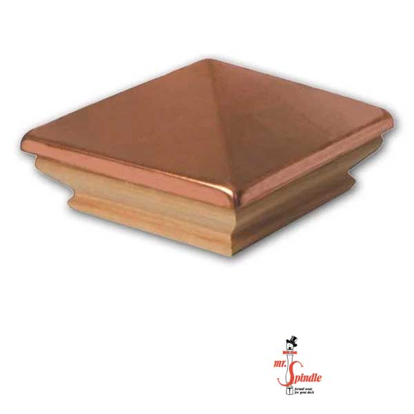 Mr. Spindle Copper Pyramid Post Cap