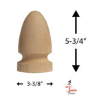 Mr. Spindle Round Gothic Wood Finials