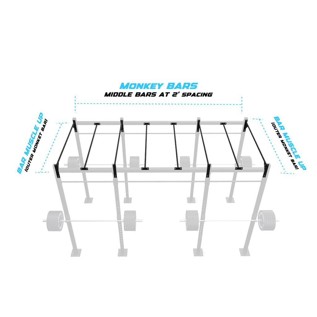 14' Freestanding Builder® Rig: Intermediate 1 w/ 2' Monkey Bar Spacing
