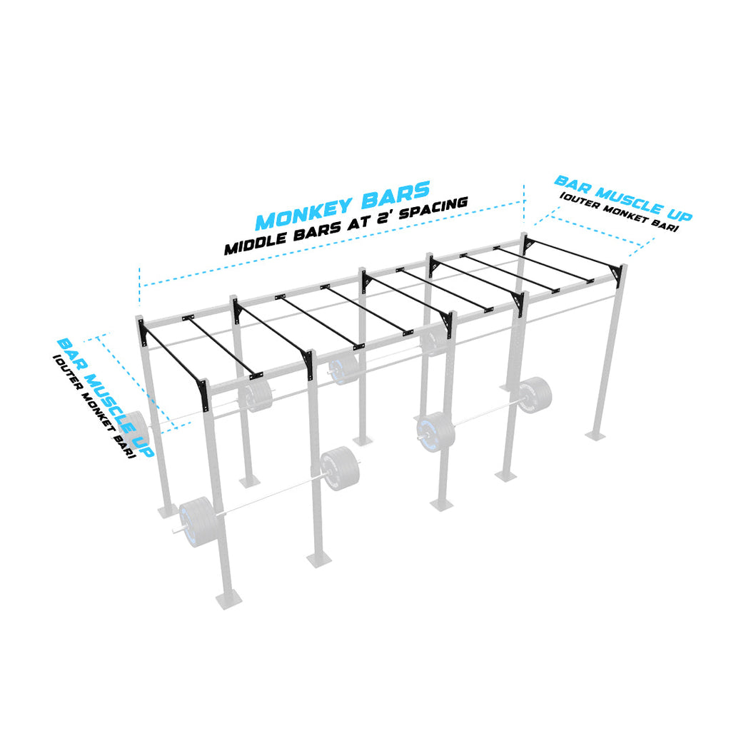 20' Freestanding Builder® Rig: Intermediate 1 w/ 2' Monkey Bar Spacing