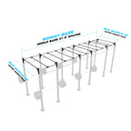 24' Freestanding Builder® Rig: Intermediate 1 w/ 2' Monkey Bar Spacing