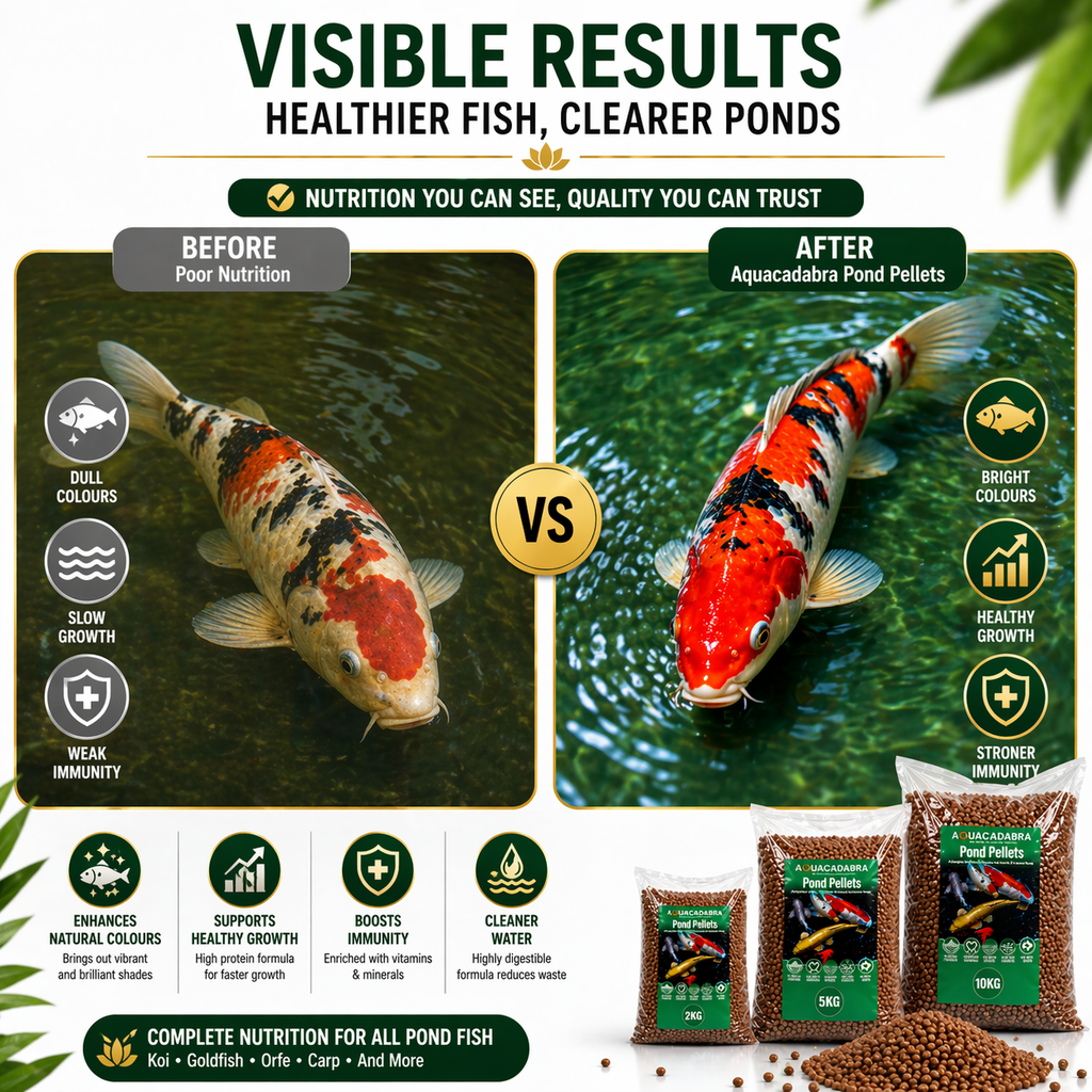 Aquacadabra Floating Premium Fish Food 5mm Pond Pellets