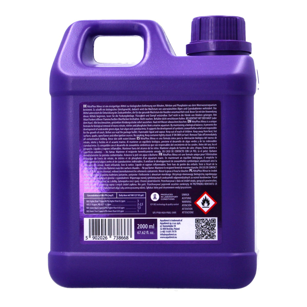 Aquaforest NitraPhos Minus 2L - Marine Nutrient Control