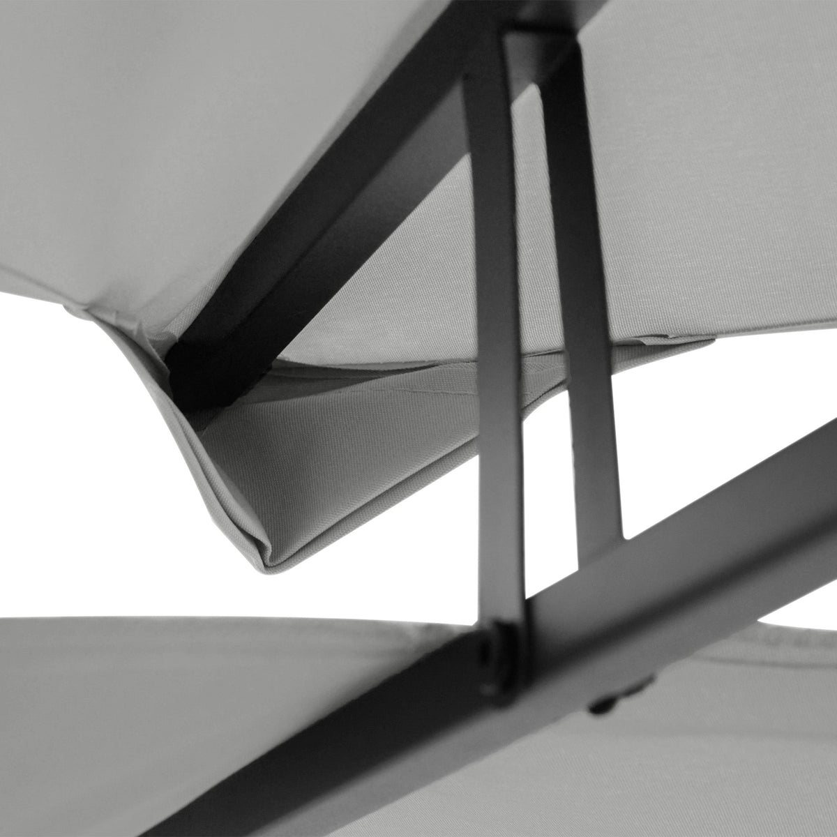 13.1' x 9.8' 2-Tier Gazebo Replacement Canopy (Top Only), Light Grey