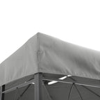 13.1' x 9.8' 2-Tier Gazebo Replacement Canopy (Top Only), Light Grey
