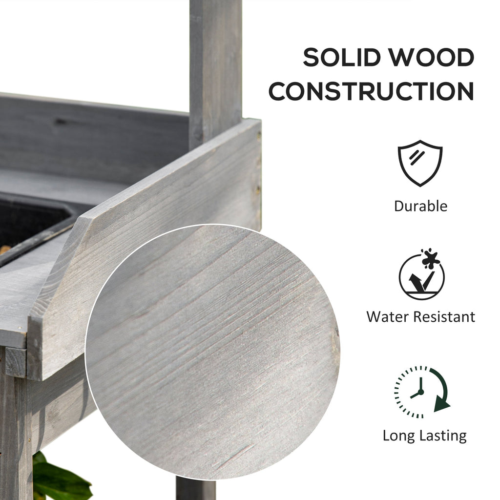 Deluxe Outdoor Potting Table with Sink & Storage Solutions for Patio, Courtyards, Balcony