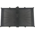 TH Marine Narrow Battery Holder Trays feature a sturdy black plastic design with raised edges and an adjustable strap with buckle to securely hold marine batteries in place.