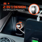 Nebo Transport 400 1-IN-1 Car Charger & Flashlight