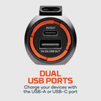 Nebo Transport 400 1-IN-1 Car Charger & Flashlight