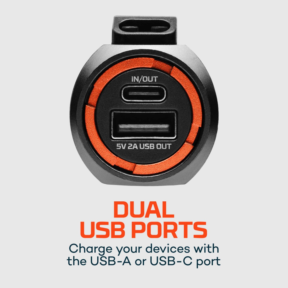 Nebo Transport 400 1-IN-1 Car Charger & Flashlight