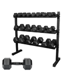 5-25kg Black Hex Dumbbell Set (10 Pair)