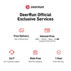DeerRun Z10 Upgrade Full-screen Smart Walking Pad Treadmill with remote control 12% Auto Incline - Black, More Light, More Thin