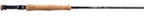 TFO Elevare Fly Rod with cork handle and sleek black finish, designed for precision fly fishing, displayed on white background highlighting craftsmanship and materials.