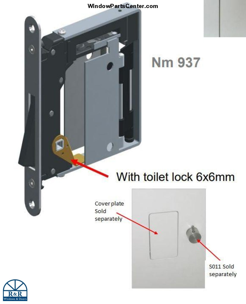 Nm 938 S0/SC Nm 938/S5/SC Nm 937/S0/SC and Nm 937/S5/SC RocYorkNo-Ha 2.0 Mini Invisible Door Handle For Interior Swinging Doors