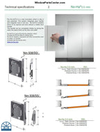 Nm 938 S0/SC Nm 938/S5/SC Nm 937/S0/SC and Nm 937/S5/SC RocYorkNo-Ha 2.0 Mini Invisible Door Handle For Interior Swinging Doors