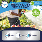 FloPro Ergonomic Metal 3 Pattern Jet Spray Gun Fits All Hoses