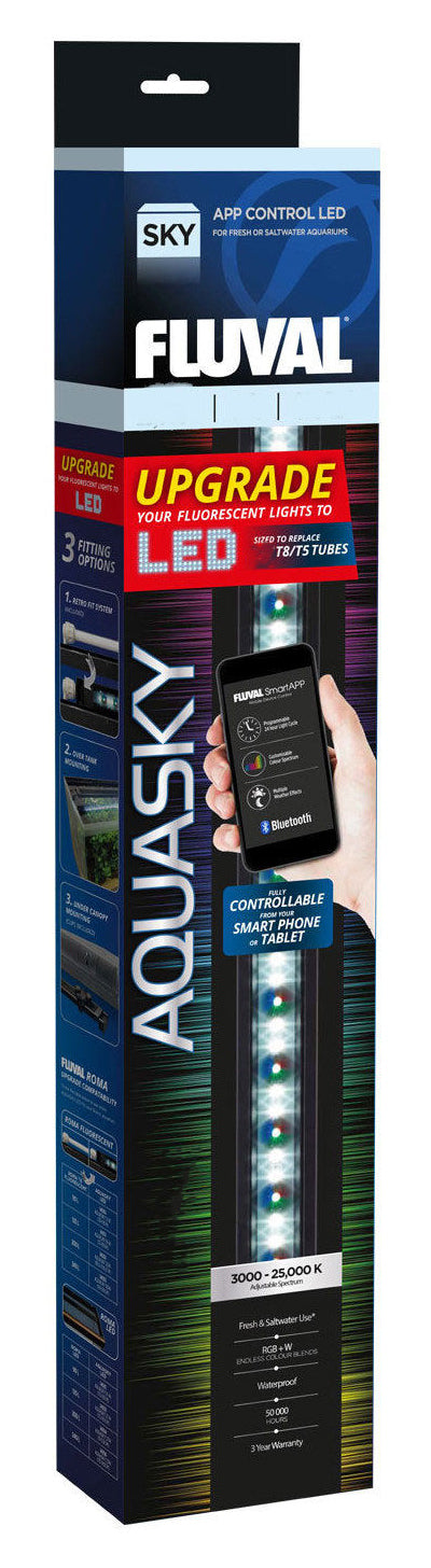 Fluval Aquasky LED 2.0 30w Bluetooth: Used briefly, no lid mounts