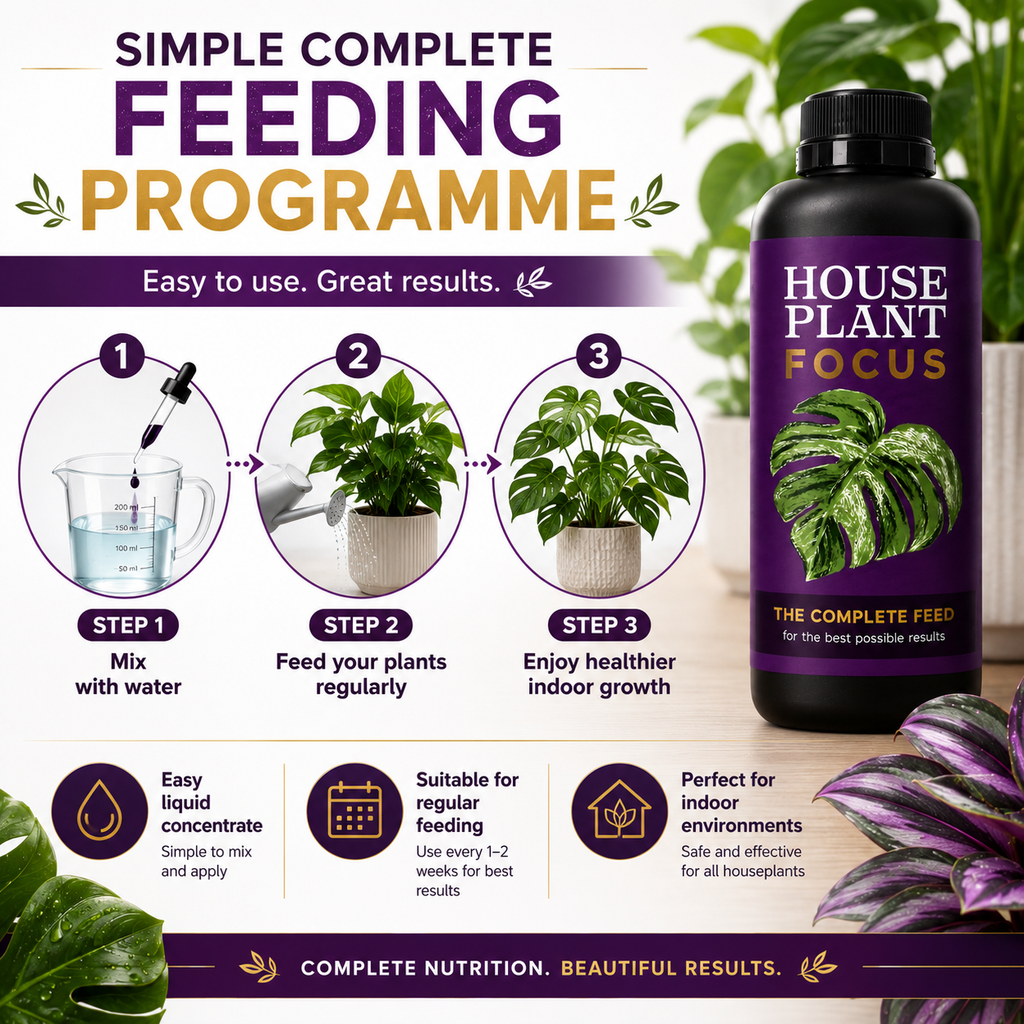 Growth Technology Houseplant Focus Concentrated Liquid Fertiliser 1L