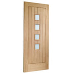 Suffolk Original 4 Light Unfinished Internal Door with Obscure Glass
