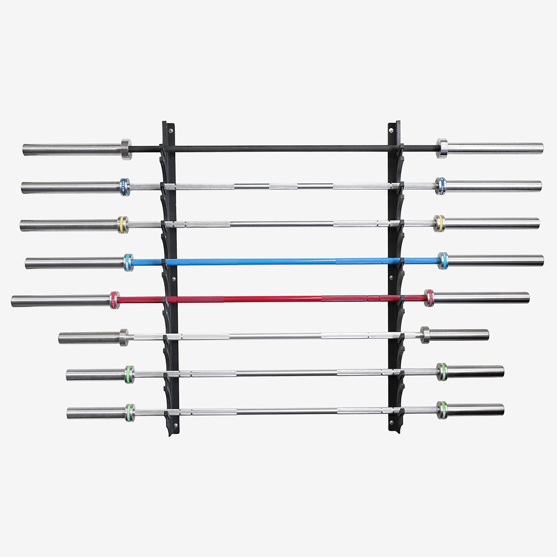 Horizontal 8-Bar Wall Rack