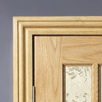 Ogee Profile Architrave Set For Internal Oak Door Pairs Door Pair - 2133 x 70 x 18mm
