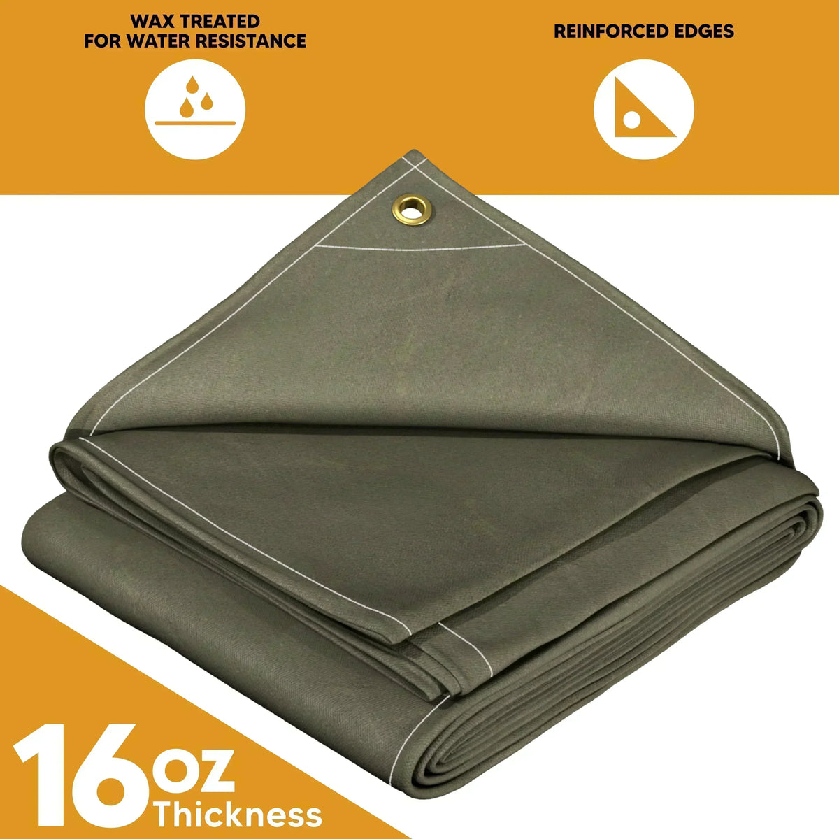 Olive Drab Canvas Tarp 6' x 8'