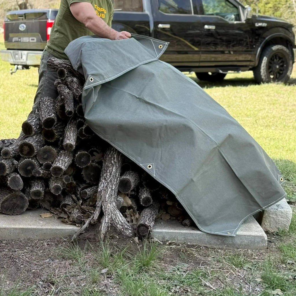 Fire Retardant Canvas Tarp 6' x 10'