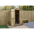 4LIFE Overlap Pressure Treated 4ft x 3ft Apex Shed - No Window