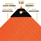 Orange Poly Tarp 20' x 30' - Case of 1