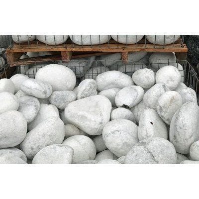 250mm - White Boulders (850kg Bag)