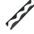 Fillers to Fit 41/1000 Cladco Tileform Profile Supaseal (25mm) Black with 6mm Base (Pack of 2)
