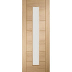 Palermo Original 1 Light Unfinished Oak Internal Fire Door with Clear Glass - 1981 x 838 x 44mm