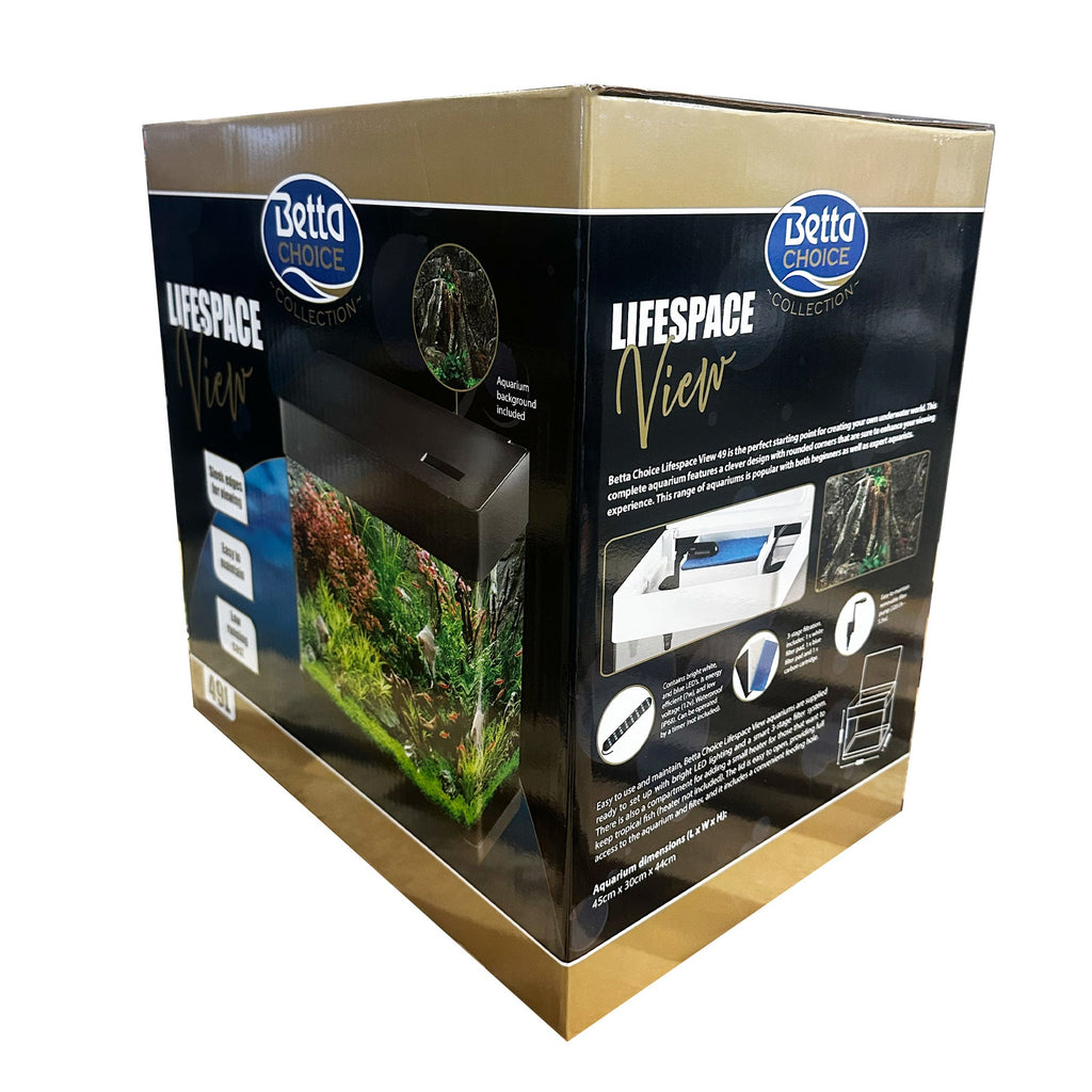 Betta Choice 49L Aquarium with LED & 3-Stage Filter