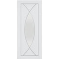 Pesaro Internal White Primed Door with Clear Glass