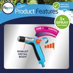 FloPro Ergonomic Metal 3 Pattern Jet Spray Gun Fits All Hoses