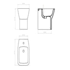 Piccolo Back-to-Wall Toilet for use with Concealed Cistern