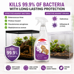 Beaphar Deep Clean Reptile Disinfectant 750ml Vivarium Terrarium Cleaner Spray