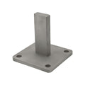 FHC Post Stanchion with 5" Square Base [for 1"x 2" Rectangular Mill] - PR12S