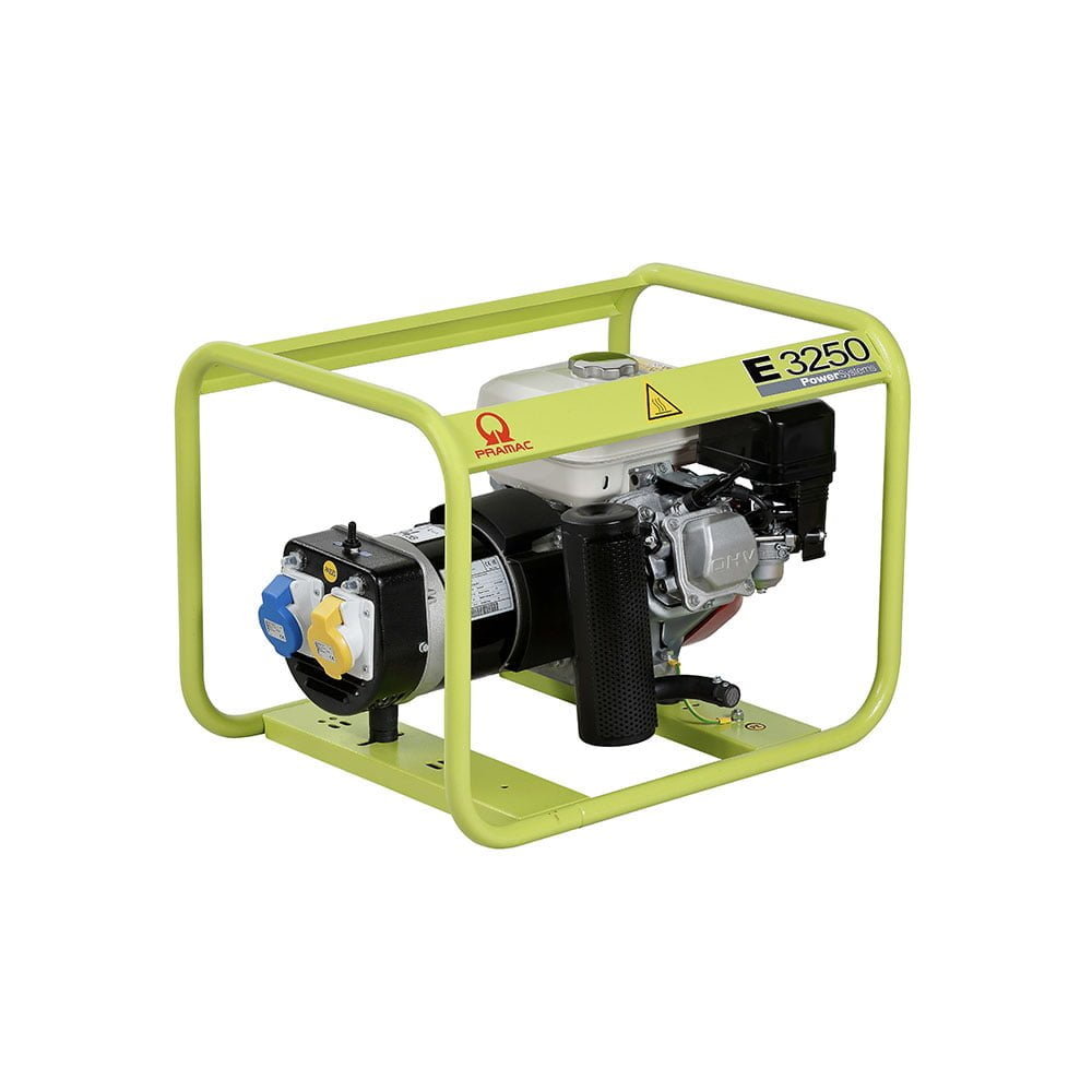 Pramac E3250 Petrol Generator (Honda Engine) – 2.6kW Dual Voltage Petrol Generator