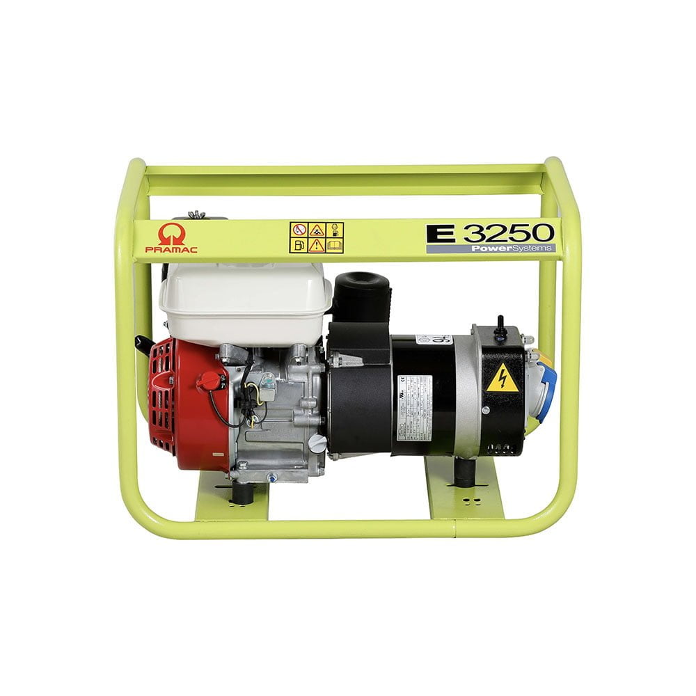 Pramac E3250 Petrol Generator (Honda Engine) – 2.6kW Dual Voltage Petrol Generator