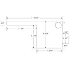 Proeco Products 12" Acrylic Weir - Without Light Strip