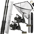 NGT 10ft Profiler Rods x2 Profiler 60 Reels x2 + Profiler Net & Handle
