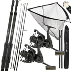 NGT 10ft Profiler Rods x2 Profiler 60 Reels x2 + Profiler Net & Handle