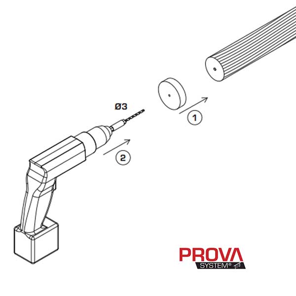 Prova PA21 Wood Handrail Drilling Template